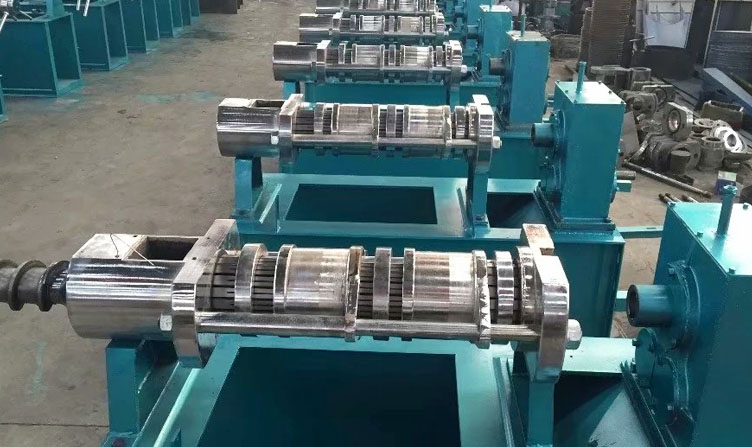 strip rows of oil press