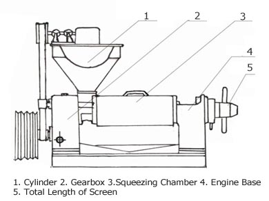 structure of oybean oil press