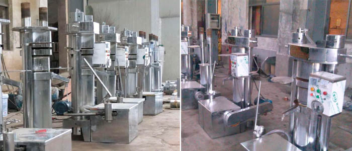 Hydraulic oil press