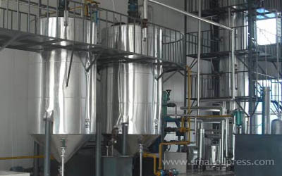 Edible oil refining process for oil mill