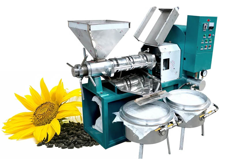 Integrated sunflower oil press machine